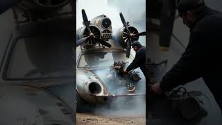 A man have ideas to create UFO from an old materials #viral #shorts #canada #usa #ideas #creative
