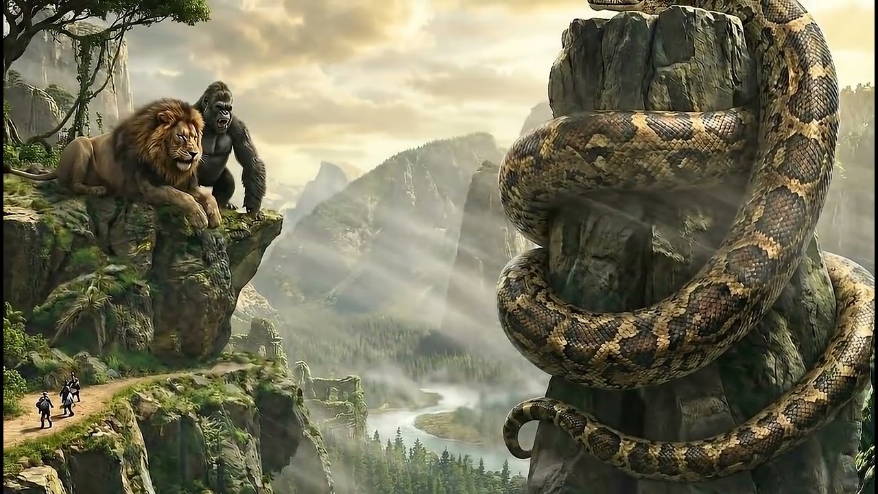 KING KONG AND LION VS. TITANOBOA SNAKE: