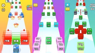 Jelly Run 2048 Showdown score 256 Normal vs Split: The t 256T Jelly Race Numbe run merge 16M