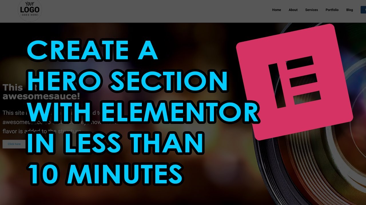 How to Create a Hero Section in Elementor (Step-by-Step) - YouTube