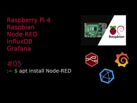 #05 Raspberry-Pi4, Raspbian, Node-RED, influxDB, Grafana