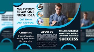 How to Make 3 Fold Brochure Design in CorelDraw Tutorial | Amazing Brochure SK Graphic Animation