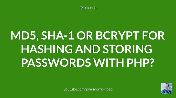 MD5, SHA-1 or BCRYPT For Hashing and Storing Passwords With PHP?