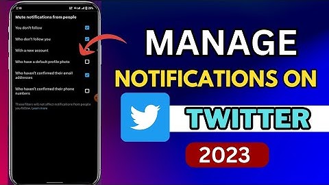 How to Manage Twitter Notifications| Turn Off notifications on Twitter 2023