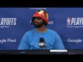 Dangelo russell speaks on bounceback performance in game 4 vs the nuggets  nba on espn