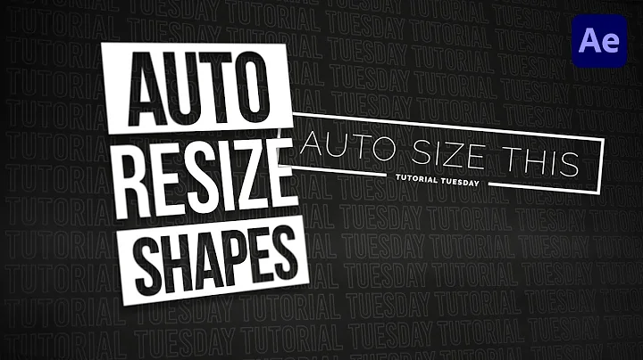 AUTOMATICALLY Adjust SHAPE LAYER Sizes to Your Text Tutorial Tuesday