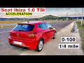 Seat Ibiza 1.0 TSI acceleration 0-100, 1/4 mile, 60-100, 80-120 | 2023 | DSG | FWD | GPS results