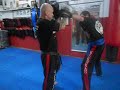 Gromestre leandro da costa treino de kickboxing  boxe com o aluno leonardo acad garra de tigre