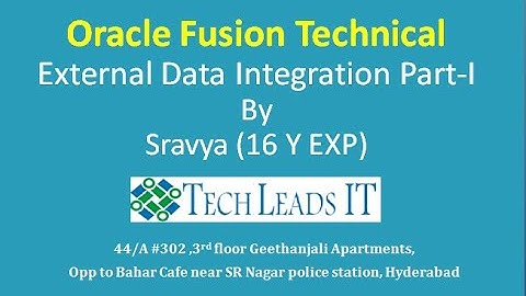 EXTERNAL INTEGRATION PART-1 - TECH LEADS IT
