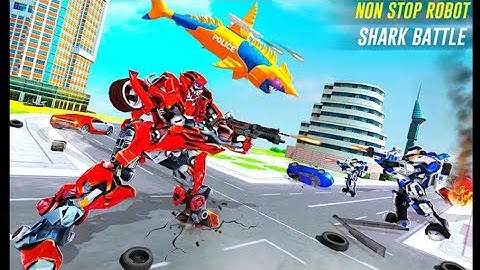 Robot Shark Attack Transform Robot Shark Games Android Gameplay HD | MGVGAMES