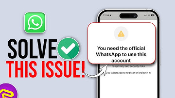 Fix "You Need Official WhatsApp to use this account" Error on iPhone | Fix WhatsApp Login Issue