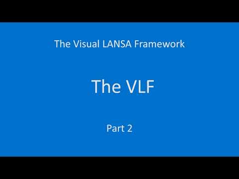 Visual LANSA Framework Introduction - 02 Visual LANSA Framework