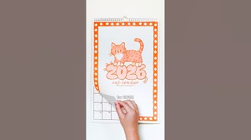 2026 Risograph Cat Calendars are ready for preorder!! #art #calendar #cats