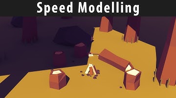 [Speed Modelling] - Low Poly Camp Fire