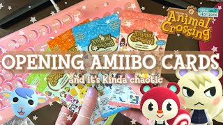 OPENING AMIIBO CARDS FOR ANIMAL CROSSING NEW HORIZONS! 🎁 | Kinda chaotic hunt for a cute villager 🌲
