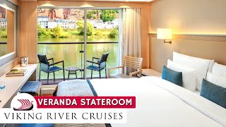 Viking River Cruises | Veranda Stateroom Full Walkthrough Tour & Review 4K | Viking Longship