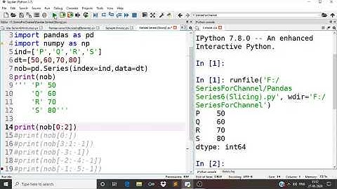 Pandas Series (Slicing)