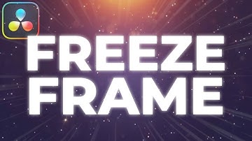 How To FREEZE FRAME In Davinci Resolve 19 Tutorial