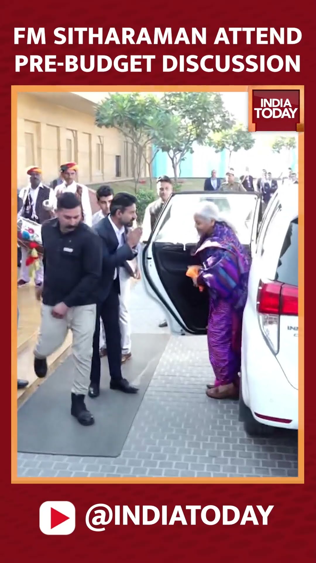 Finance Minister Nirmala Sitharaman Attends Pre-Budget Discussion At Rajasthan #shorts #budget