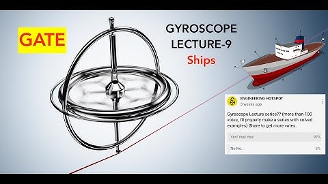 Gyroscope Lecture-9 | Ships Problem | Theory of Machines | by Harshvardhan Singh | for GATE/ESE