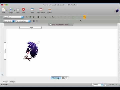 Mouse-driven CSS 2D Transforms (rotation) inside BlueGriffon's viewport