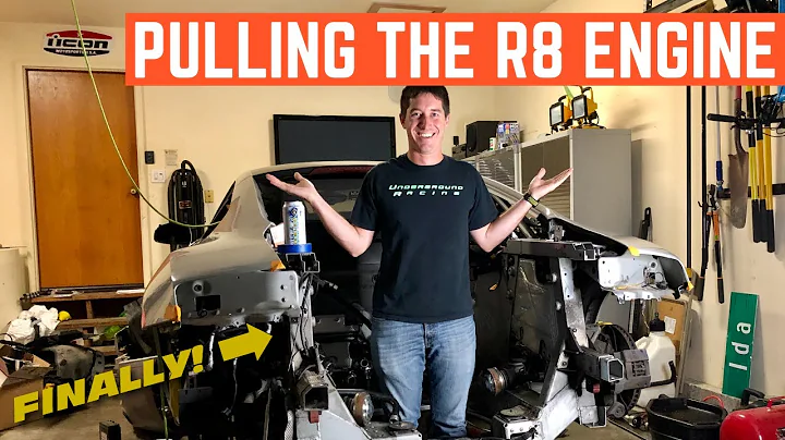 PULLING The ENGINE Out Of My CHEAP Audi R8 In My GARAGE