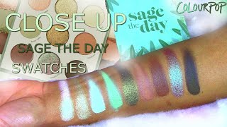 Colourpop l Sage The Day l CLOSE UP Swatches l NelleDoingThings!