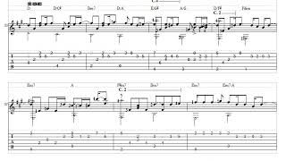 岡崎律子「I'm always close to you」シンフォニック=レイン Game.verソロギター タブ譜 Tab