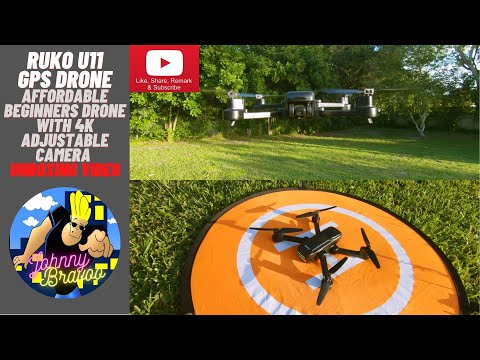 Ruko U11 GPS Drone Affordable Beginners Drone 4K Pictures Adjustable Camera Unboxing Video