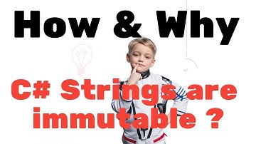Strings in C# are immutable! how and why?