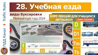 Полный курс пдд 2024 Вебинар №30 Учебная езда