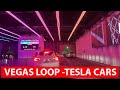 VEGAS LOOP TESLA DRIVER POV - LVCC LOOP - LAS VEGAS CONVENTION CENTER LOOP - LAS VEGAS, NEVADA