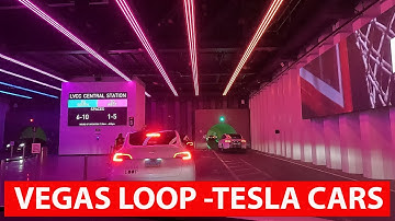 VEGAS LOOP TESLA DRIVER POV - LVCC LOOP - LAS VEGAS CONVENTION CENTER LOOP - LAS VEGAS, NEVADA