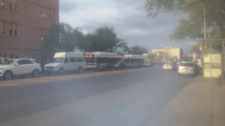 Three Q66 buses at 93rd street and Northern Boulevard