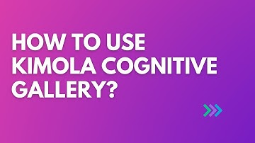 Using Kimola Cognitive Gallery (Data first attitude)