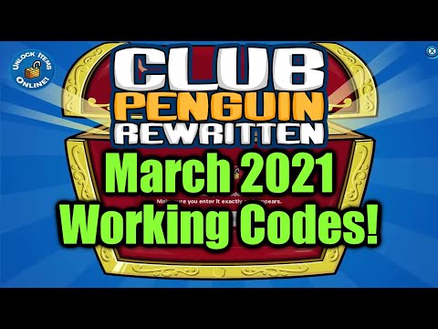 March 2021 All Working Codes | Club Penguin Rewritten | Legacy
