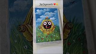 Lord jagannatha drawing on canvas #jagannath #puri #shorts
