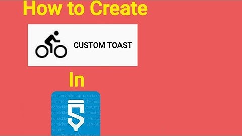 How to Create CUSTOM TOAST in Sketchware Tutorial @sketchwareappmaker8819
