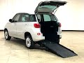 2015 Fiat 500L Mobility Wheelchair Accessible Car w/ Manual Rear Entry Ramp Freedom Motors USA