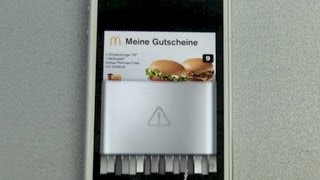 McDonald's iPhone App mit Passbook Unterstützung