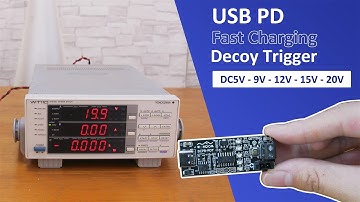 USB-C PD Decoy Fast Charging Trigger Power up Audio Amplifier w MAX 20V, 5A, 100W for home audio DIY