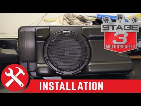 2008-2016 F250/F350 Kicker VSS Substage Powered Subwoofer Kit Install