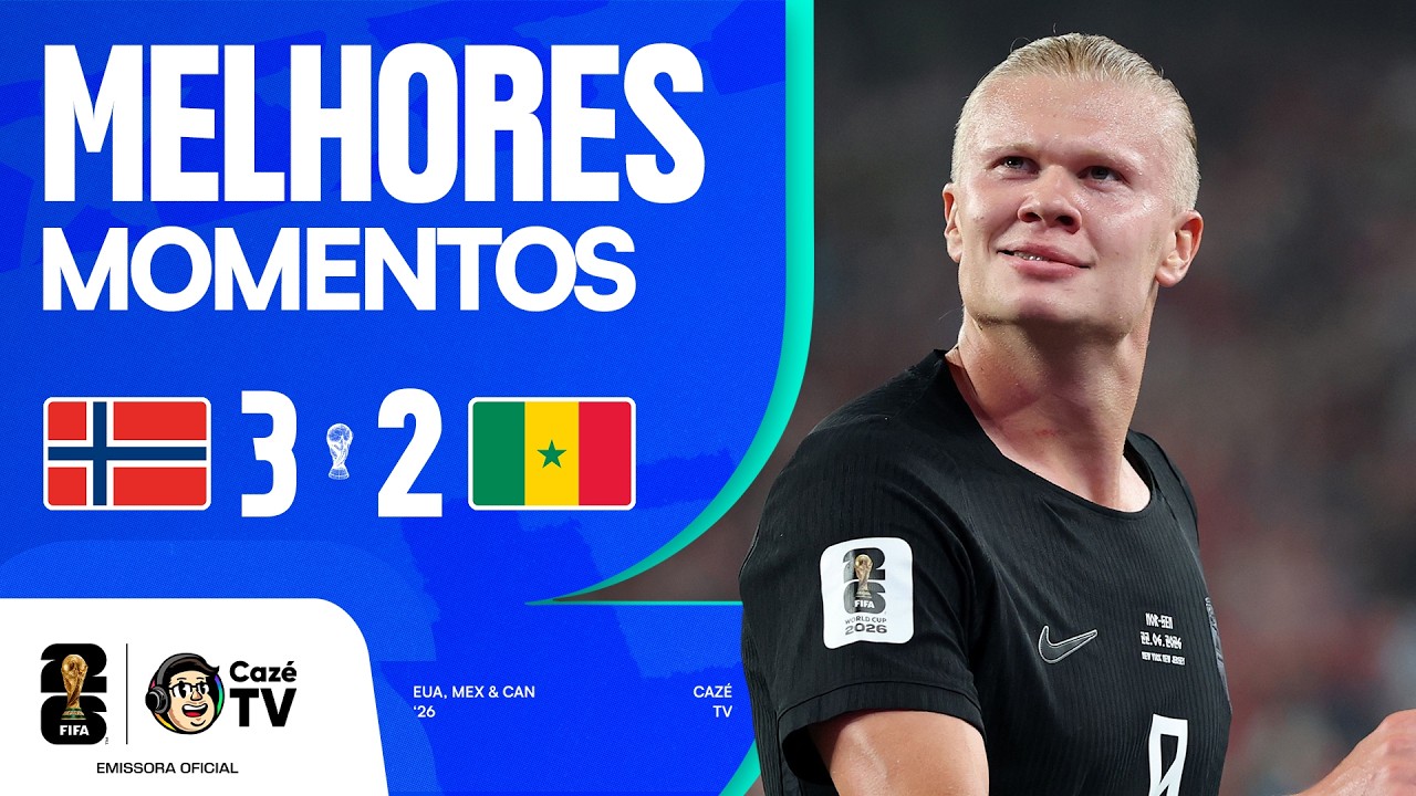 MELHORES MOMENTOS: NORUEGA 3 X 2 SENEGAL | COPA DO MUNDO FIFA™ 2026 | 2ª RODADA | FASE DE GRUPOS