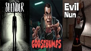 Slender VS Goosebumps VS Evil Nun Scary Games Gameplay Walkthrough (iOS, Android) screenshot 3