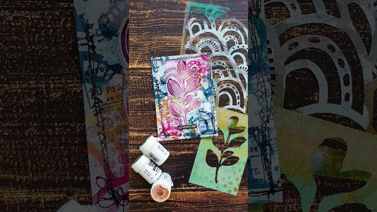 #icad 15 using Brushos and some of my new stencils. They are 10% off just until midnight today!