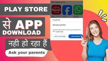 Ask your parents / Waiting for an Answer Problem Solved / Play store parental controls #playstore