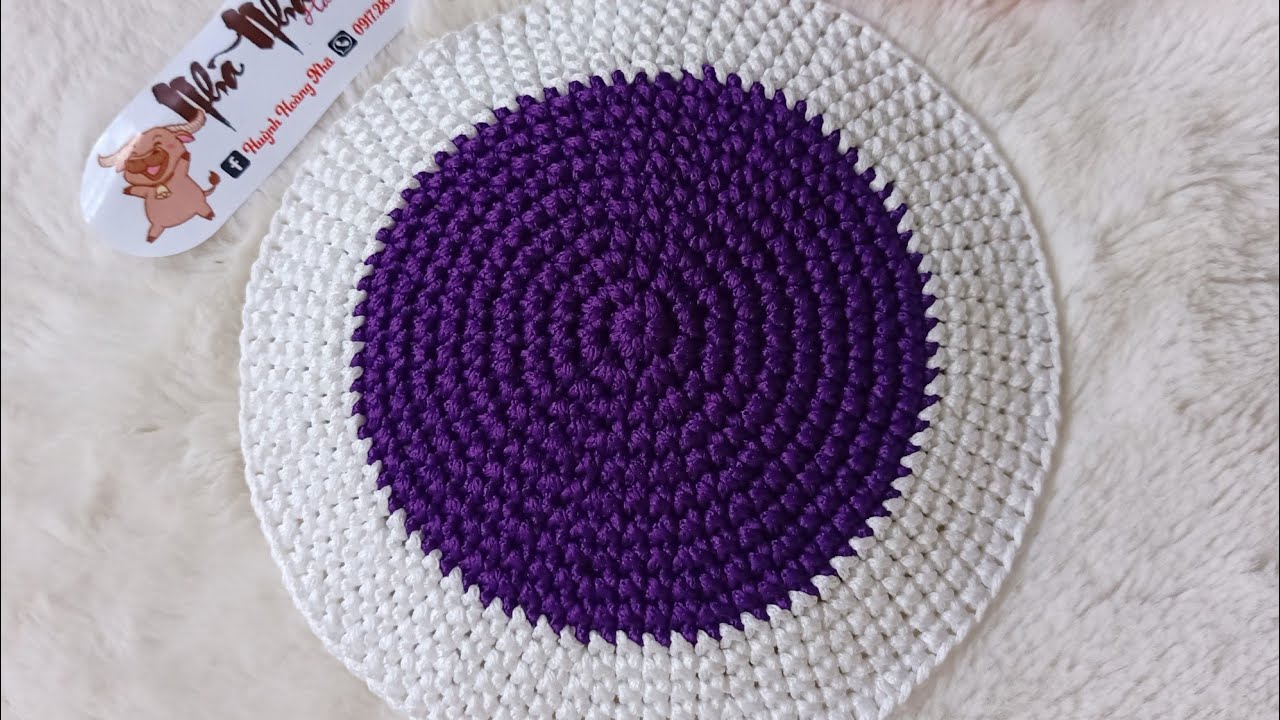 Cách cải màu sợi khi móc xoắn ốc (mũi đơn).