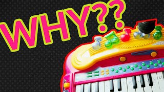 WHY was THIS ever made? || Simba keyboard for kids sound test and dissasembling