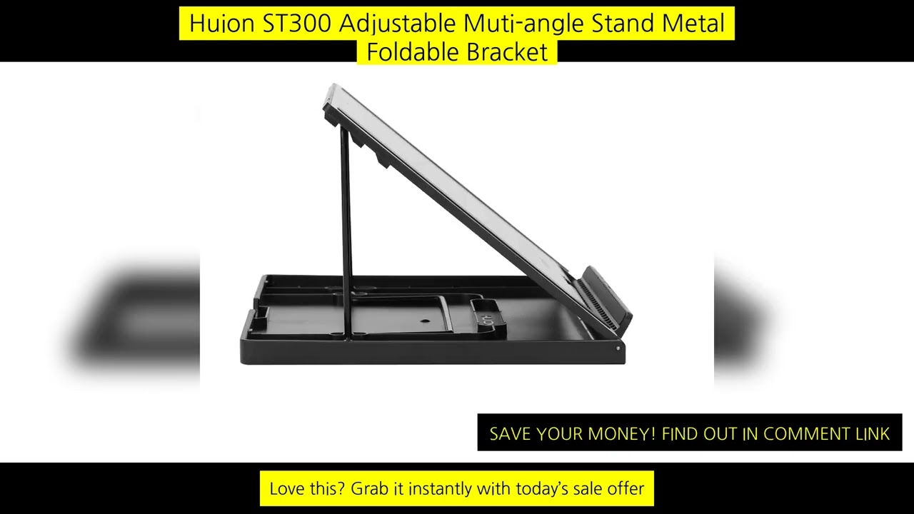 Huion St300 Adjustable Muti-Angle Stand Metal Foldable Bracket For Graphics