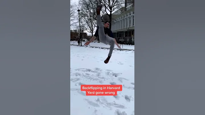 Backflip fail in Harvard yard! 💀